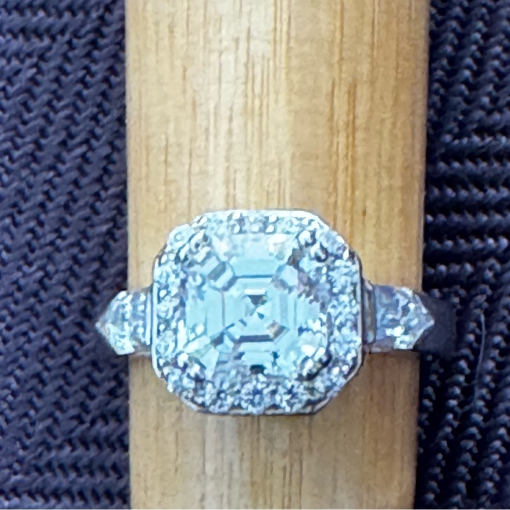 Gorgeous Tacori sterling CZ ring women’s size 6